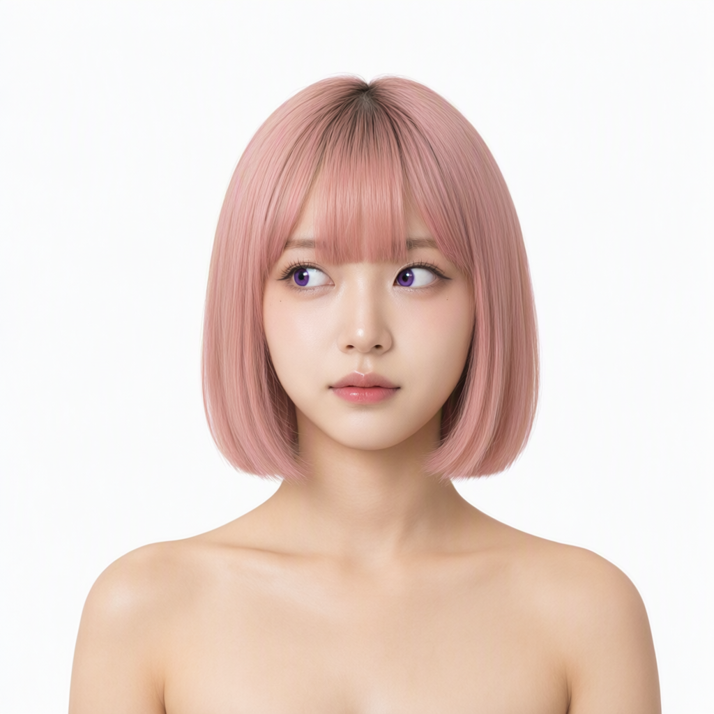 9D 무표정, 시선 왼쪽