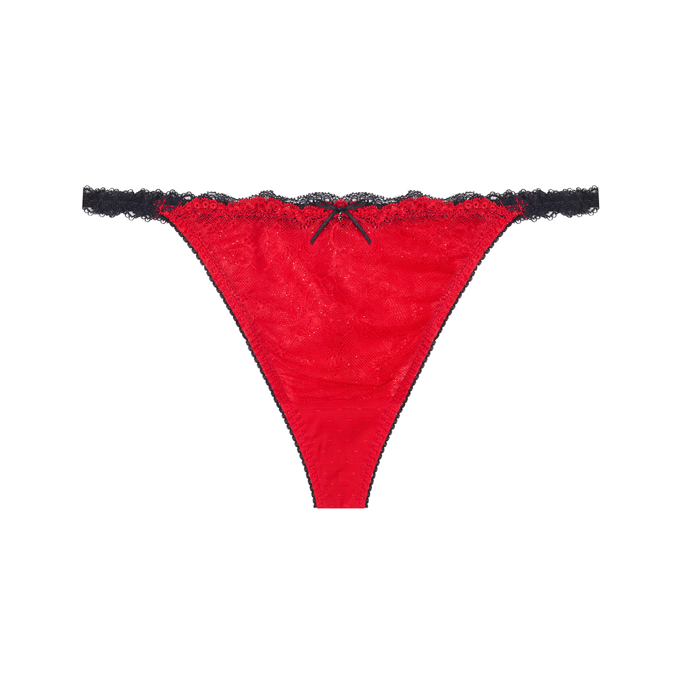 [노와이어] 블랙루즈_티팬티 RED EBWEG1C65M